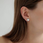 Cercei argint cu perle naturale DiAmanti SK25488E_W-G